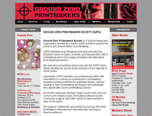 Tablet Screenshot of groundzeroprint.com